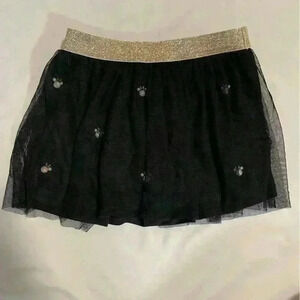 Disney Jumping Beans Girls Kids Size 3T Toddler Skirt Black Gold